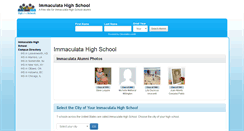 Desktop Screenshot of immaculatahighschool.net